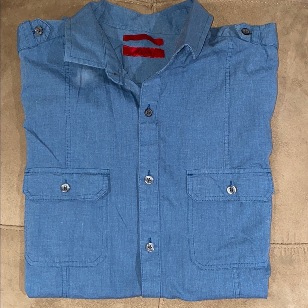 Alfani Men’s Dressy fitted button down shirt - Picture 1 of 2
